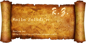 Reile Zoltán névjegykártya